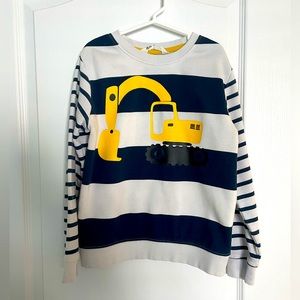 Boy H&M construction vehicles sweatshirt